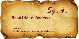 Szedlár Andrea névjegykártya